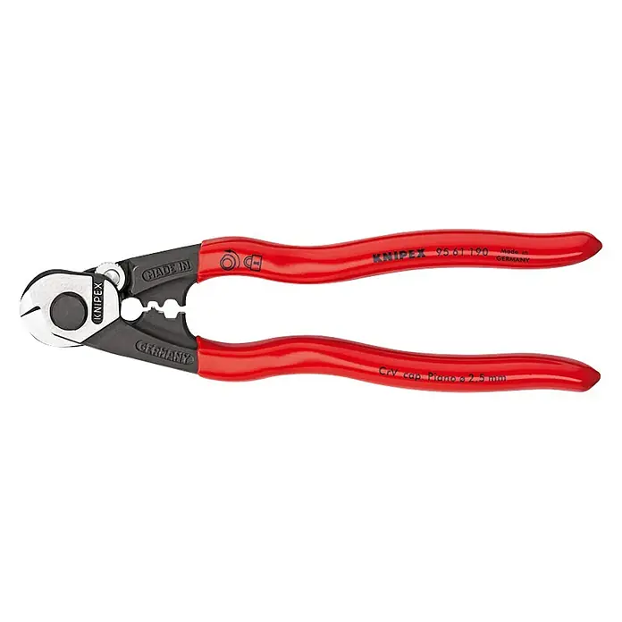 Knipex Škare za kabel - Prikladno za: Žice, Duljina: 190 mm - Pogled s gornje strane