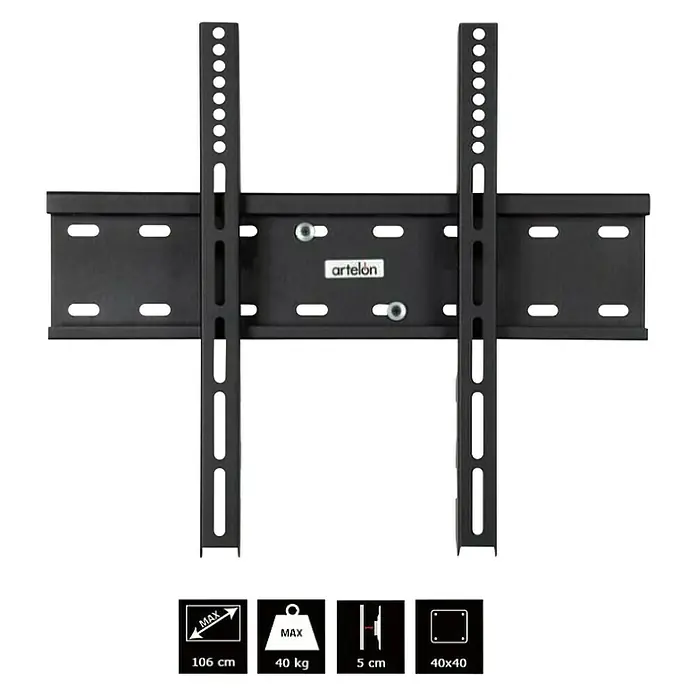 Zidni nosač za televizor Maxo 550 - Namijenjeno za: Dijagonalu zaslona 32 - 42", Opteretivost: 40 kg - Pogled sprijeda