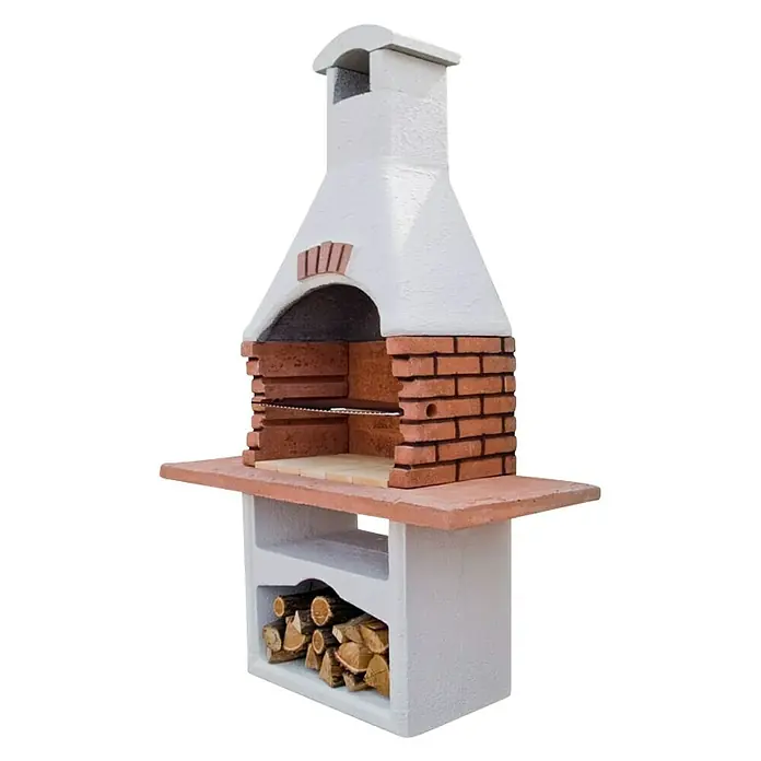 Kamin za roštiljanje Gast - Dimenzija ložišta: 65 x 41 cm - Dijagonalni pogled