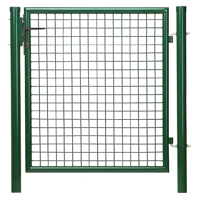 Vrata za ogradu - 87 cm x 1 m, Zelene boje, Metal - Pogled sprijeda