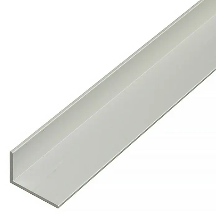 Stabilit Winkelprofil - L x B x H: 1.000 x 40 x 20 mm, Stärke: 2 mm, Aluminium, Silber - Detailaufnahme