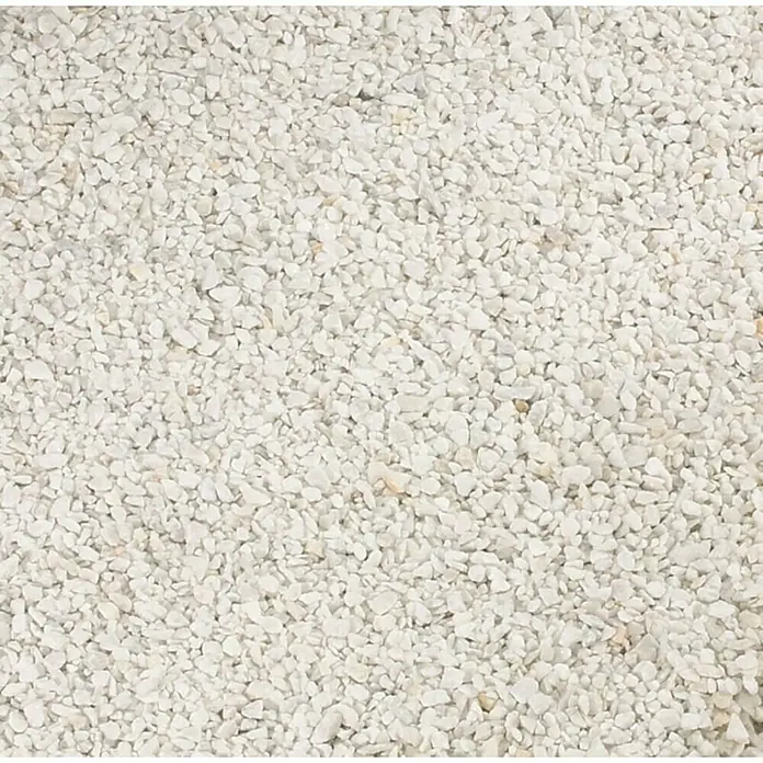 Min2C Ukrasno lomljeno kamenje - Granulacija: 3 mm - 7 mm, Bijele boje, 25 kg - Detaljan prikaz