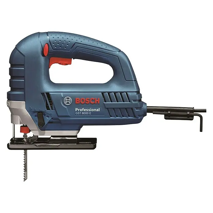Bosch Professional Ubodna pila GST 8000 E - 710 W, Broj udaraca u praznom hodu: 800 hod/min - 3.100 hod/min - Pogled s lijeve strane