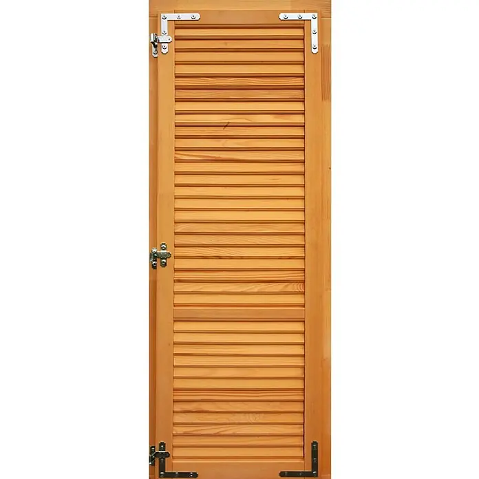 Balkonska vrata s pomičnom griljom - Š x V: 80 x 210 cm, DIN desno, Natur - Pogled sprijeda
