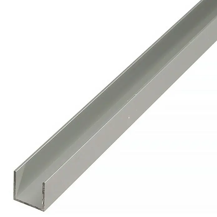 Stabilit U-profil - D x Š x V: 1.000 x 20 x 8 mm, Aluminij, Eloksirano - Detaljan prikaz