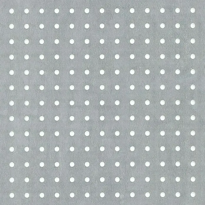 Okrugla perforirana ploča - 1.000 x 120 mm, Debljina: 1,5 mm, Aluminij - Detaljan prikaz