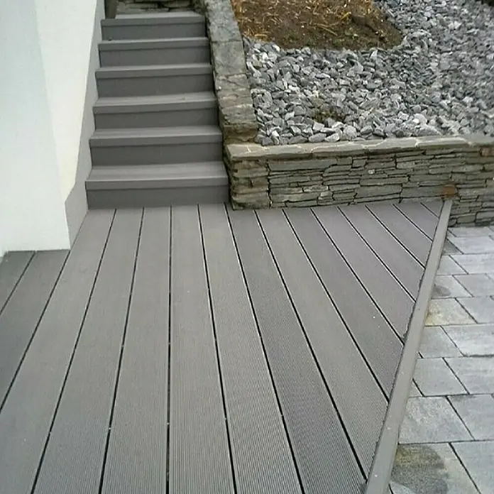 WPC daska za terasu Bambus - 400 x 15 x 2,5 cm, Sivo-smeđe boje - Živopisni prikaz