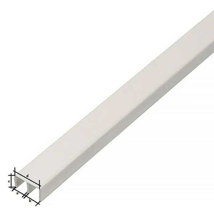 Stabilit Perfil superior - L x An x Al: 1.000 x 16 x 10 mm, Plástico - Primer plano