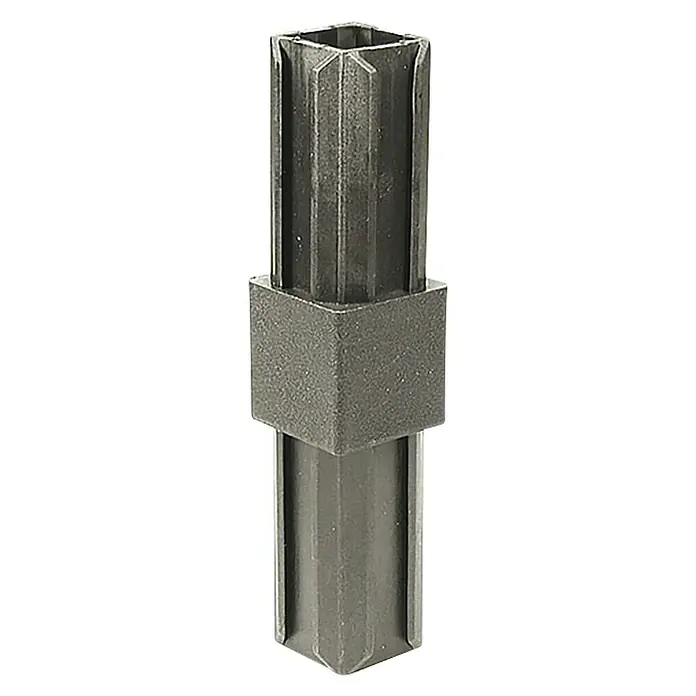 Stabilit Profil spojnica - D x Š x D: 20 x 20 x 1,5 mm, Crne boje, Plastika - Pogled sprijeda