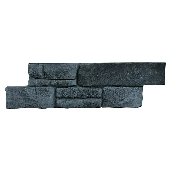 Pločice od ukrasnog kamena Haze Black New - 39,2 x 11,2 cm, Crne boje - Detaljan prikaz