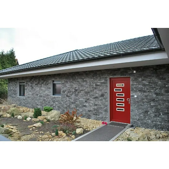 Pločice od ukrasnog kamena Haze Black New - 39,2 x 11,2 cm, Crne boje - Živopisni prikaz