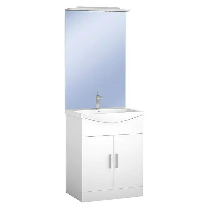 Kupaonski komplet Smart 65 cm - Bijele boje - Detaljan prikaz