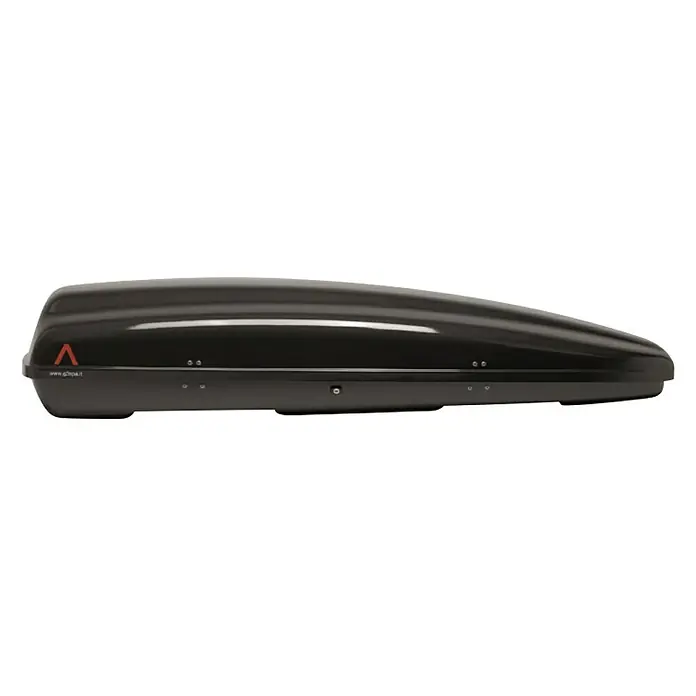 Krovna kutija za automobil - 198 x 78 x 39 cm, 480 l, Crne boje - Pogled s desne strane