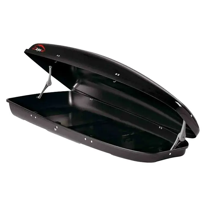 Krovna kutija za automobil - 198 x 78 x 39 cm, 480 l, Crne boje - Dijagonalni pogled