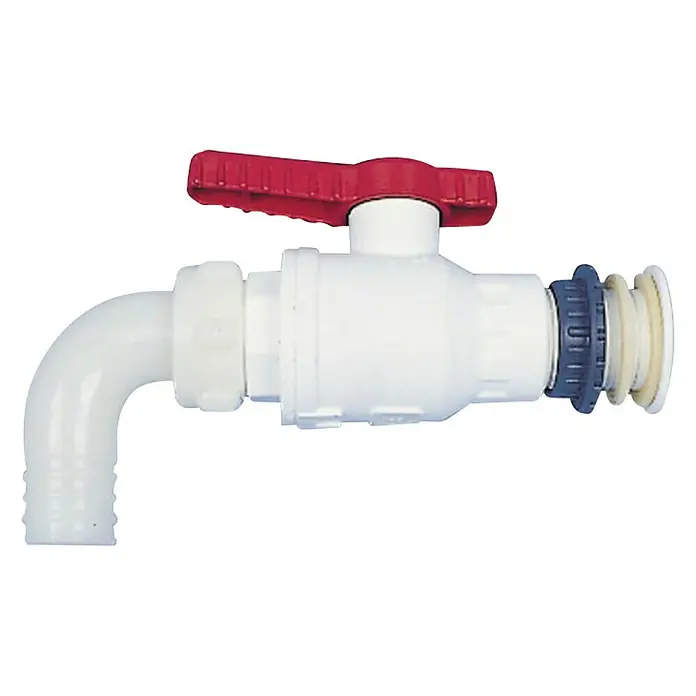 Slavina za kacu - PVC, 1 " - Pogled s lijeve strane