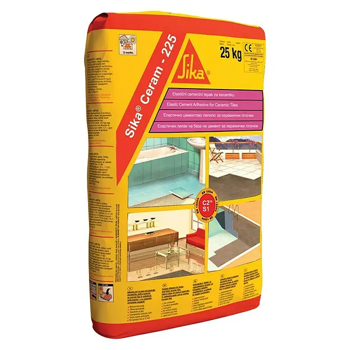 Sika Ljepilo za pločice Ceram 225 - 25 kg - Dijagonalni pogled