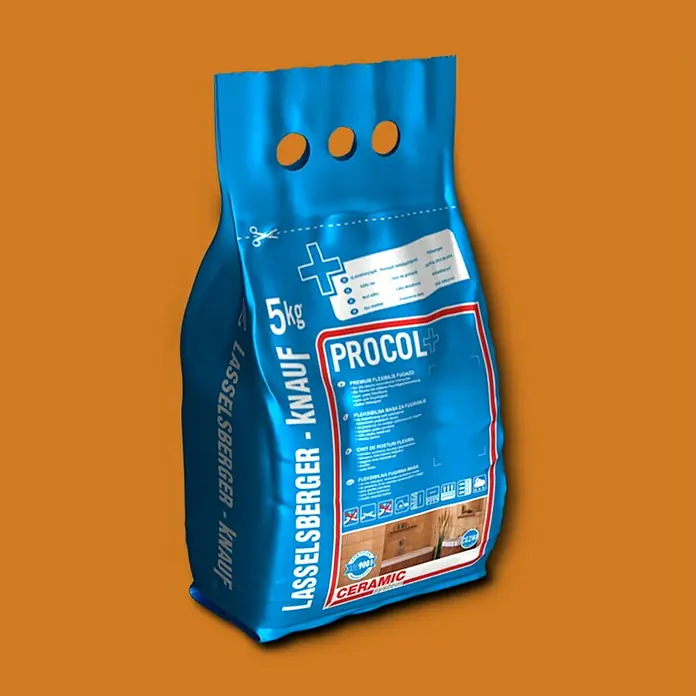 Cemix Fleksibilna masa za fugiranje Procol+ - Caramel, 5 kg - Dijagonalni pogled