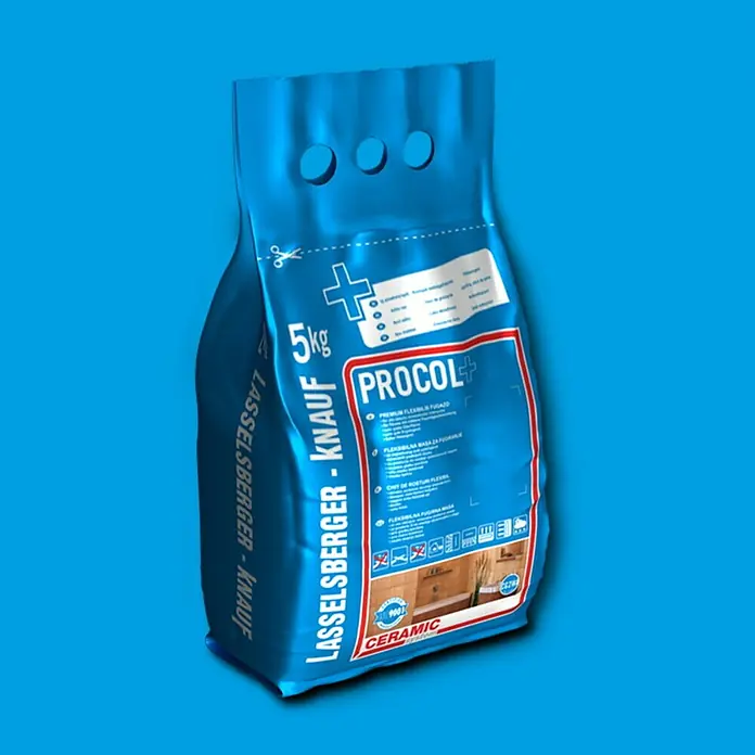 Cemix Fleksibilna masa za fugiranje Procol+ - Plave boje, 5 kg - Dijagonalni pogled