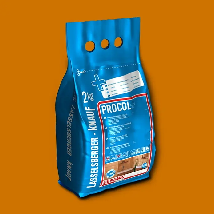 Cemix Fleksibilna masa za fugiranje Procol+ - Caramel, 2 kg - Dijagonalni pogled