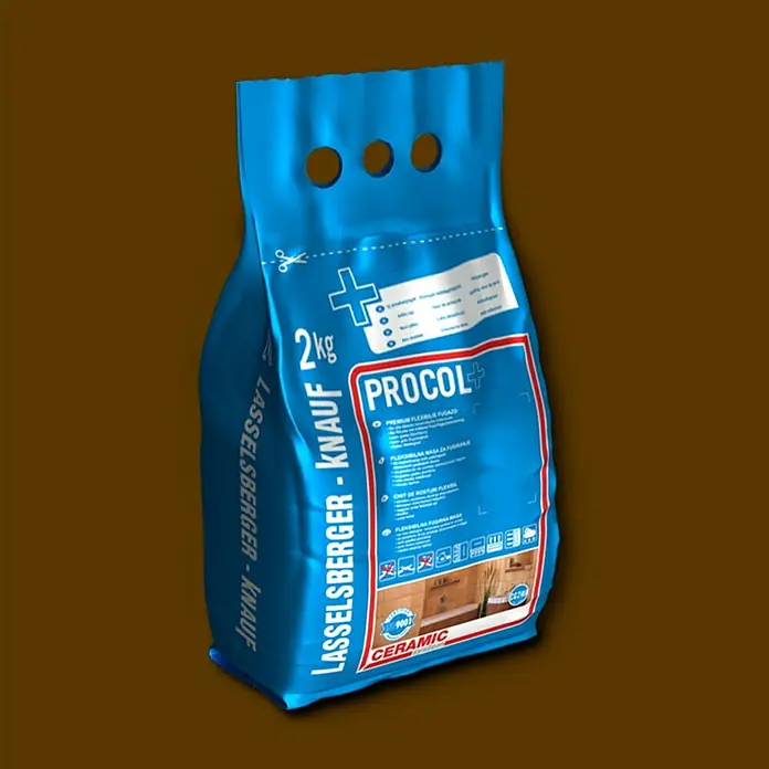 Cemix Fleksibilna masa za fugiranje - Smeđe boje, 2 kg - Dijagonalni pogled