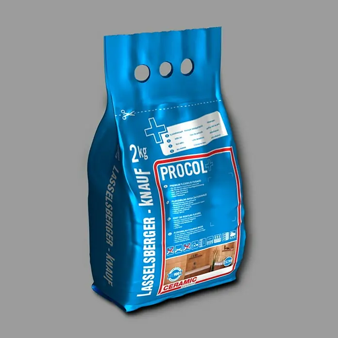Cemix Fleksibilna masa za fugiranje Procol+ - Sive boje, 2 kg - Dijagonalni pogled