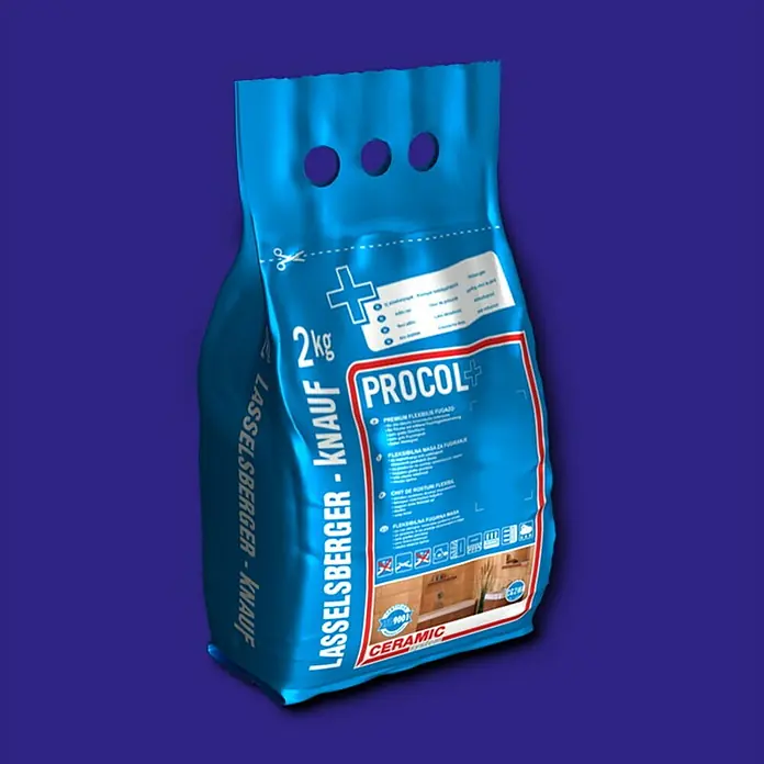 Cemix Fleksibilna masa za fugiranje Procol+ - 2 kg, Boja: Tamno plava boja - Dijagonalni pogled