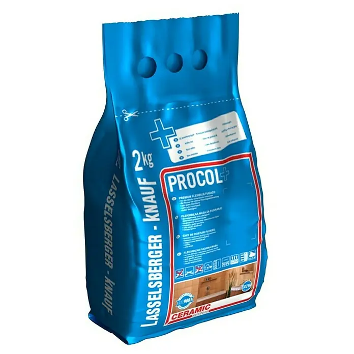Cemix Fleksibilna masa za fugiranje - Rubin crvena boja, 2 kg - Dijagonalni pogled