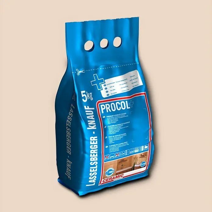 Cemix Fleksibilna masa za fugiranje Procol+ - Jasmin, 5 kg - Dijagonalni pogled