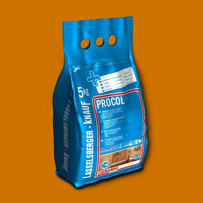 Cemix Fleksibilna masa za fugiranje Procol+ - 5 kg, Karamela - Dijagonalni pogled