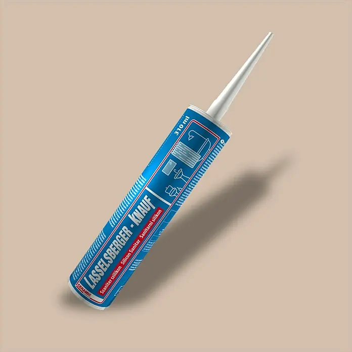 Cemix Sanitarni silikon - Bahama bež boje, 310 ml - Dijagonalni pogled