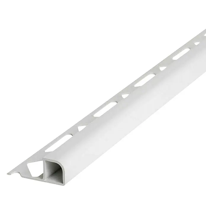 Kutni profil PVC obli - 2.500 x 19,5 x 8 mm, PVC, Bijele boje - Dijagonalni pogled