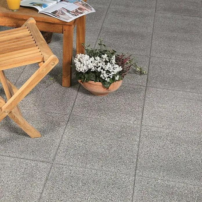 Zobec Vrtna ploča Kreativ - D x Š x V: 40 x 40 x 3,8 cm, Crne boje - Živopisni prikaz