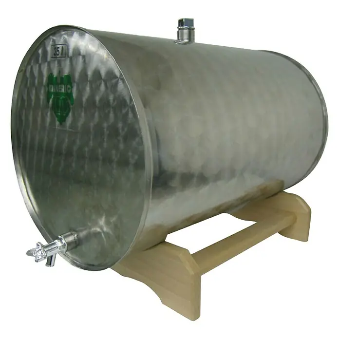 Vinska bačva INOX - 35 l - Dijagonalni pogled