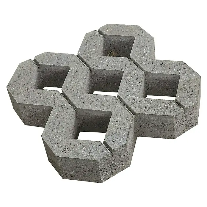 Zobec Betonske ploče za vrt - 40 x 40 x 8 cm, Beton - Dijagonalni pogled