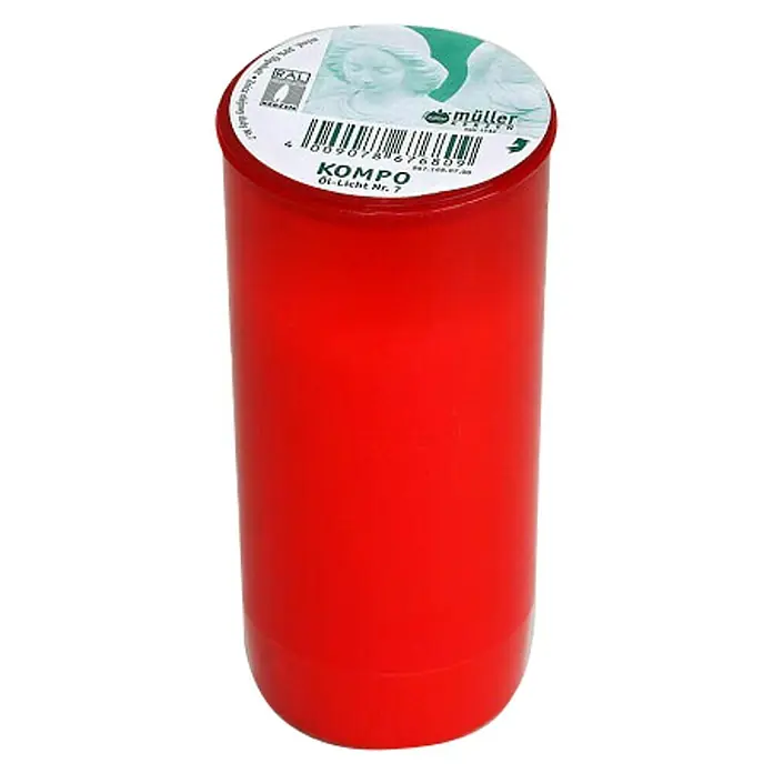 Müller Kerzen Lampion - Crvene boje - Pogled sprijeda