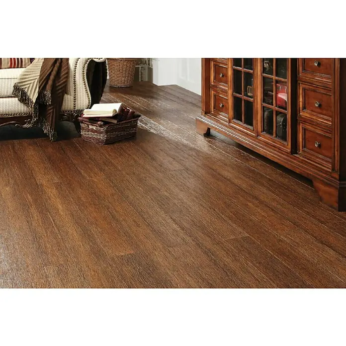Gotovi parket bambus, prešani karbonizirani - 920 x 96 x 15 mm - Živopisni prikaz