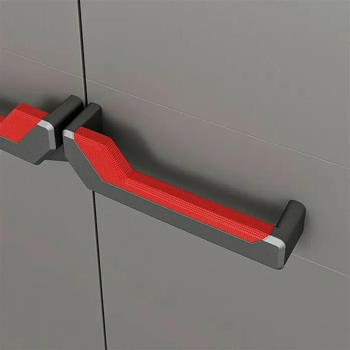 Keter Plastični ormar za uređaje Stilo - 68 x 39 x 173 mm, Nosivost: 10 kg/polica - Detaljan prikaz