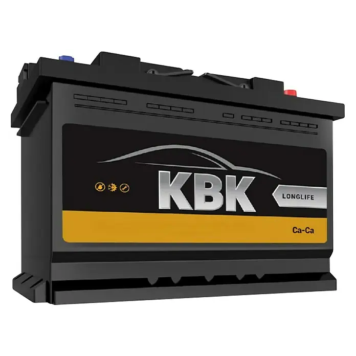Automobilski akumulator KBK - 55 Ah, 12 V - Dijagonalni pogled