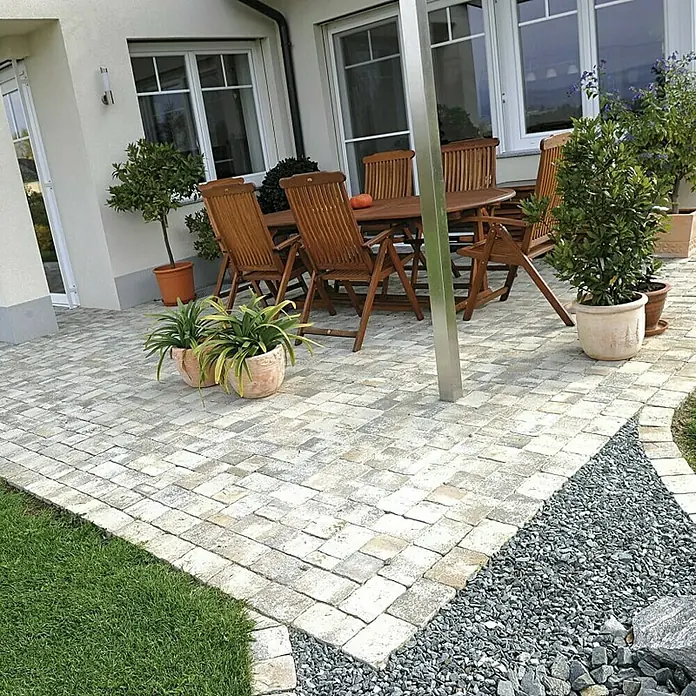 Semmelrock Opločnik Castello Antico - Sive boje, Beton, D x Š x V: 25 x 18,7 x 6 cm - Živopisni prikaz