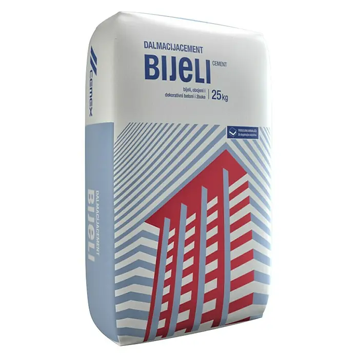 Bijeli cement - 25 kg - Dijagonalni pogled