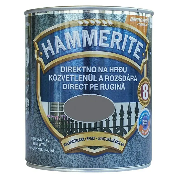 Hammerite Lak u boji - Sive boje, 2,5 l, Sjaj - Pogled sprijeda