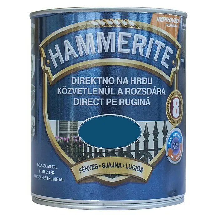 Hammerite Lak u boji - Tamnoplave boje, 750 ml - Pogled sprijeda