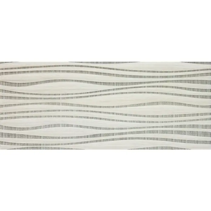 La Platera Zidna pločica Swing Wood - 25 x 60 cm, Sivo-bijele boje, Valovito - Pogled odozgo