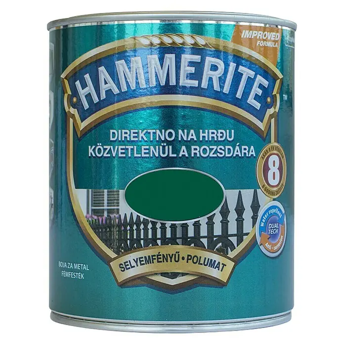 Hammerite Lak u boji - Zelene boje, 750 ml - Pogled sprijeda