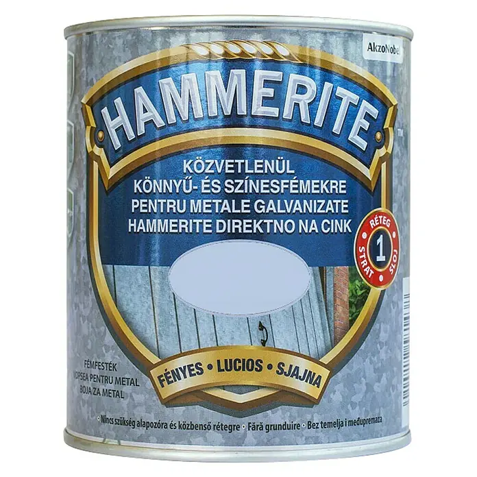 Hammerite Lak u boji "Direct to Zink" - 750 ml, Sjaj - Pogled sprijeda