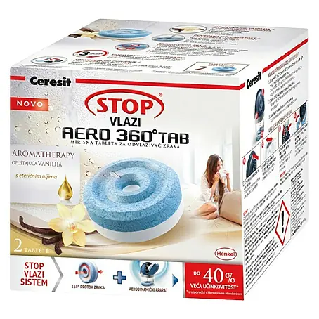 Ceresit  Tablete za odvlaživanje zraka Stop Aero, 2 x 450 g miris vanilija