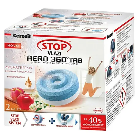 Ceresit  Tablete za odvlaživanje zraka Stop Aero, 2 x 450 g miris voća
