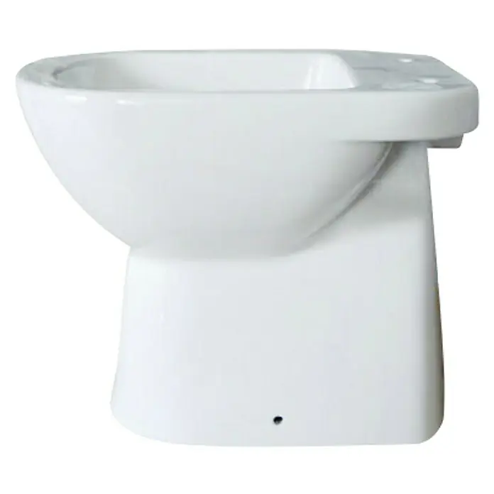 Ceramica Dolomite Gemma 2 Stajaća WC školjka - Bijele boje - Pogled s lijeve strane