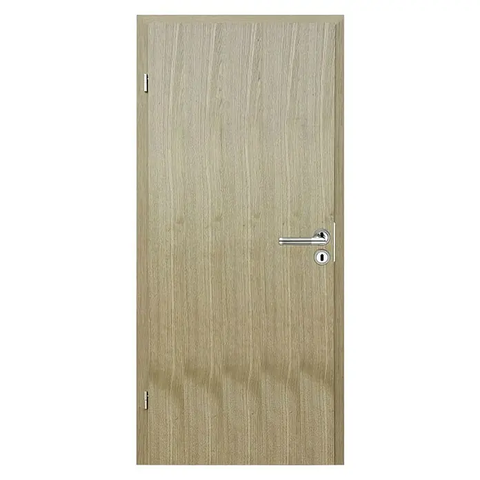 Eurolam Sobna vrata - D x Š x V: 102 x 900 x 2.050 mm, DIN lijevo, Svijetli hrast - Pogled sprijeda