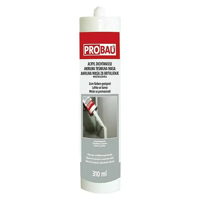Probau Akril masa - Bijele boje, 310 ml - Pogled sprijeda